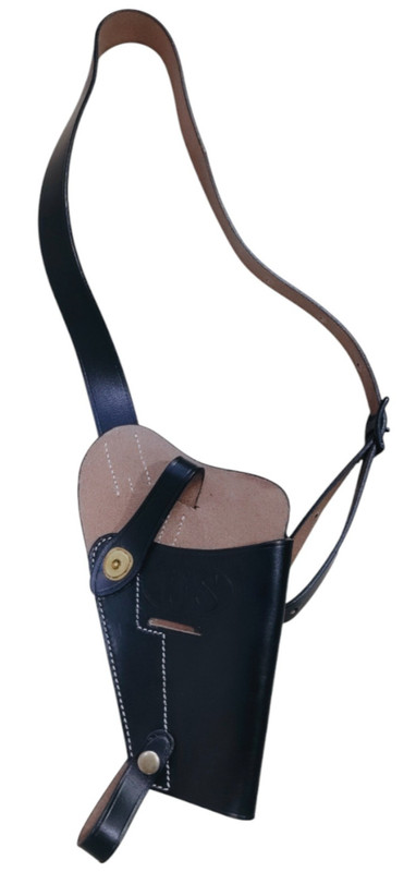 WWII U.S. M3 Style Leather Shoulder Holster for Colt M1911 – Black