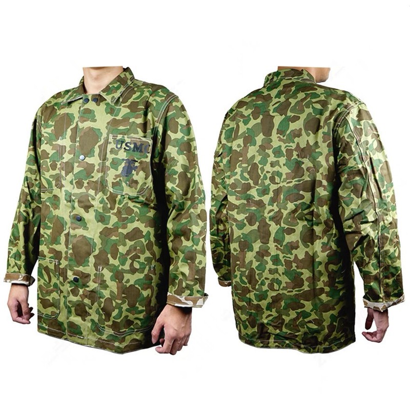 US ARMY USMC Pacific camouflage UNIFORM AND M1 HELMET WITH COVER USMC LEGGINGS gallery
