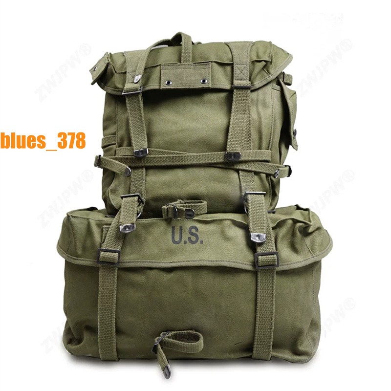 Replica WW2 US M1945 Haversack Military Backpack Set X Strap