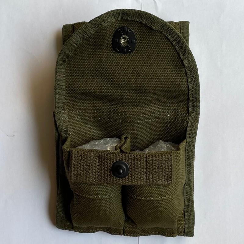 2PCS WW2 US Military M1 Carbine Rifle Mag Military Ammunition Pouch Bag gallery