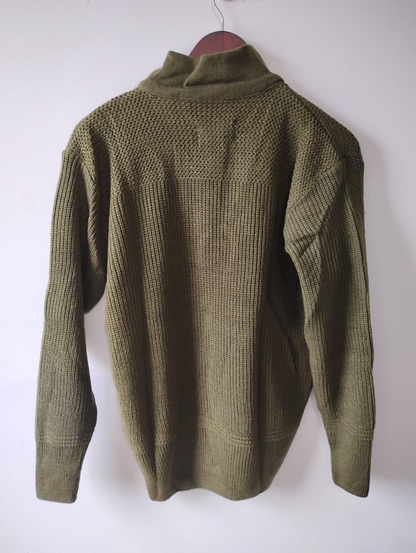 Best Repro of WW2 US 5 button High Neck Sweater from ATTHEFRONT USGI World War 2 gallery