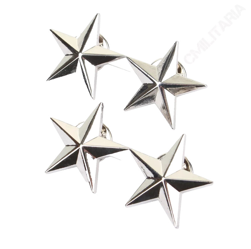 Pair Of WW2 US Army Officer 2 Star Major General Rank Badges Pin