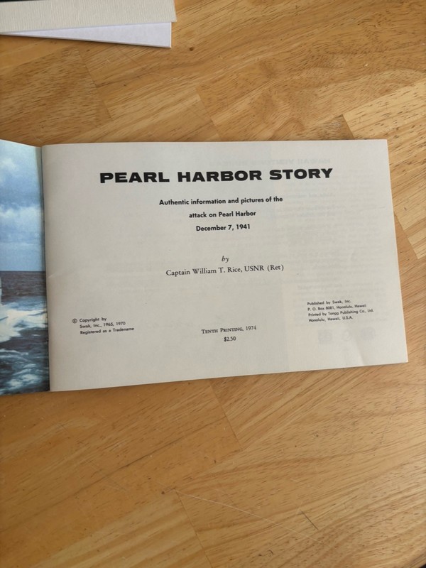 Pearl Harbor Story Dec 7 1941 Attack WWII 9th Printing 1974 & 4”x6” Photo gallery