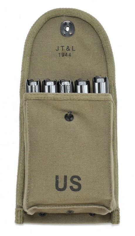 M1 Carbine 30rd Magazine Pouch marked JT&L 1944 gallery