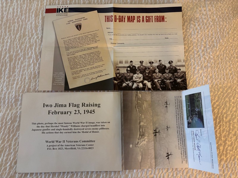National World War II Museum Memorabilia Lot - V-Mail Newsletters, Maps, & More! gallery