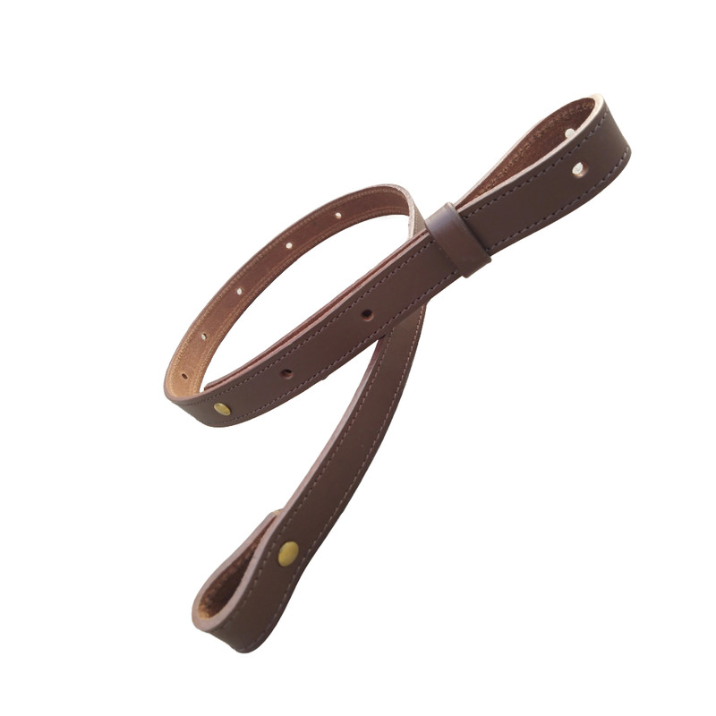 Leather Rifle Sling Genuine Vintage Brown Crazy Horse Gun Strap Stitched 1" inch