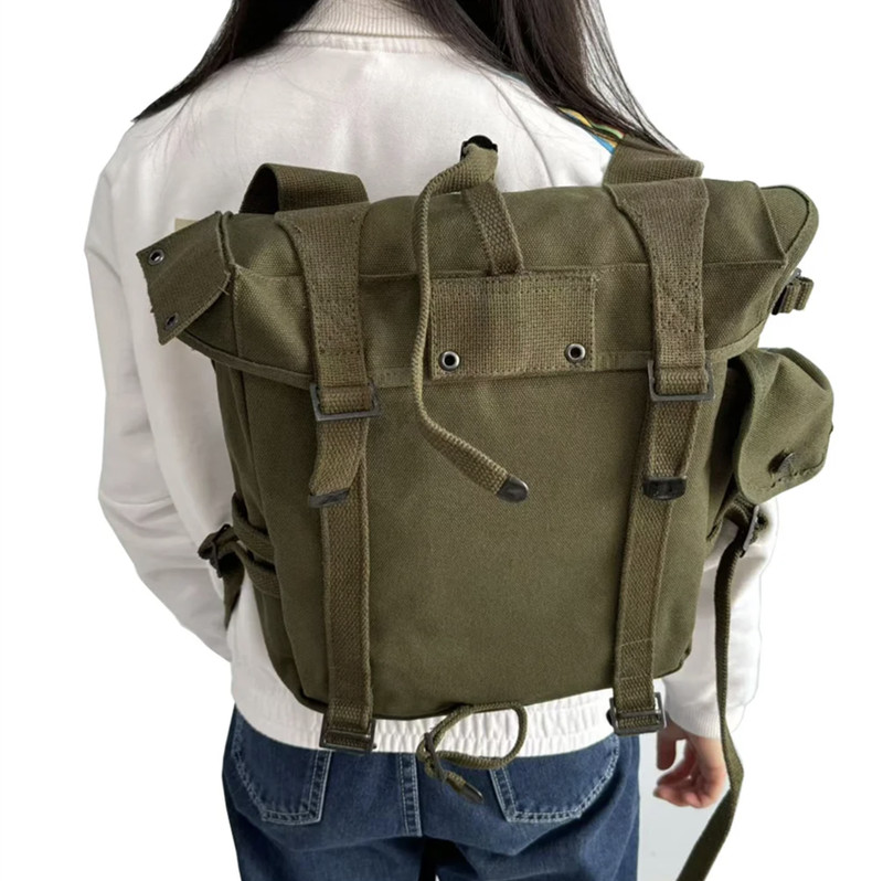 WWII WW2 Korean War US Army M1945 Pack Army Backpack Field Haversack Suspenders gallery