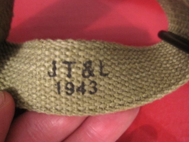 WWII US GI M1 Garand Canvas Rifle Sling w/Flat Buckle OD Color Dated 1943 Repro gallery