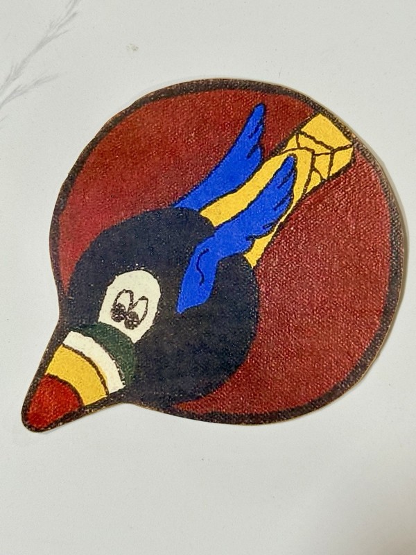 WWII USAAF WALT DISNEY DESIGN 44th BOMB GROUP LEATHER FLIGHT JACKET PATCH