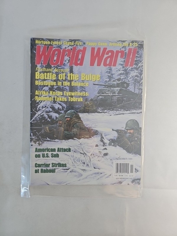 World War II Magazine 11/99 – WWII WW Military November 1999 Sleeved Ex