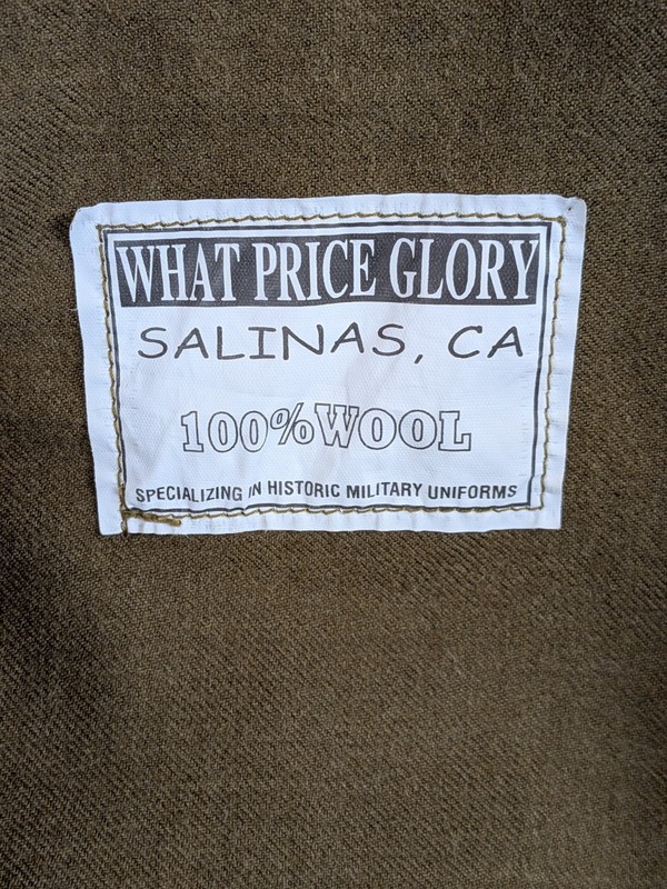 Reproduction WHAT PRICE GLORY WW2 Army Wool Field Shirt Mens XXL 19x36 100% Wool gallery