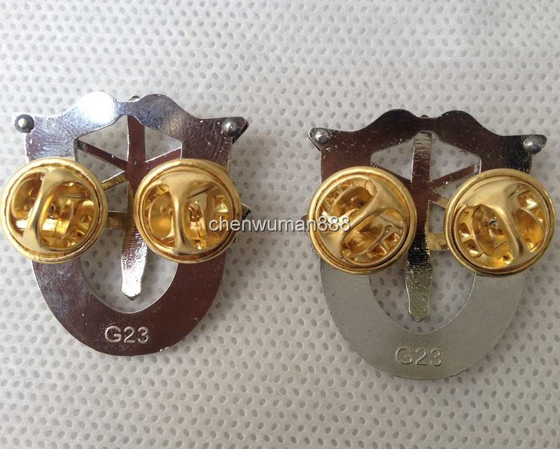 2PCS MILITARIA - SPECIAL FORCES CREST - US ARMY SFG AIRBORNE - SF PIN BADGE gallery