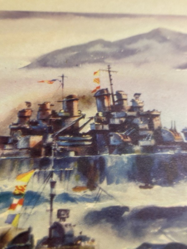 Task Force ( U S S Cleveland. ) By Arthur Beaumont Signed $175 gallery
