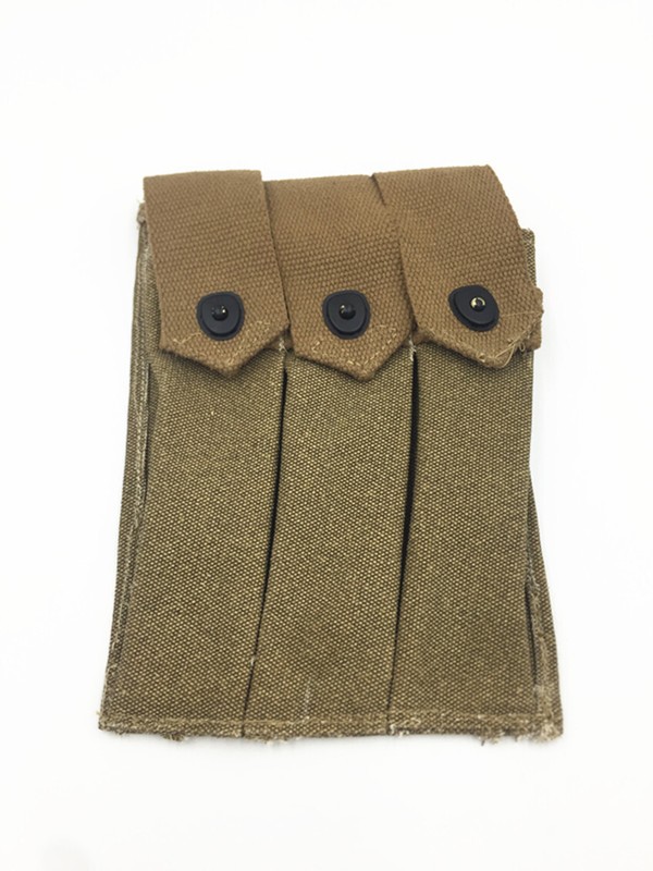 Thompson 3 Cell Magazine Pouch Retro WW2 US Army Bag