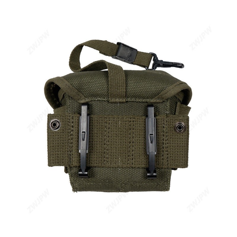 WW2 WWII US ARMY VIETNAM WAR M1956 M16A1 SHORT TYPE AMMO POUCH AND 1ST AID GEAR gallery