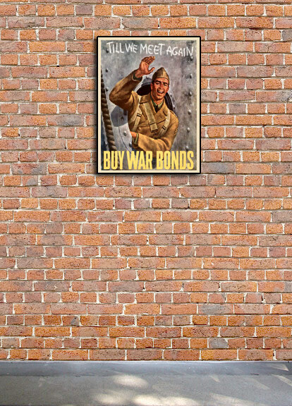 “Till We Meet Again” 1942 Vintage Style WW2 War Poster - 18x24 gallery