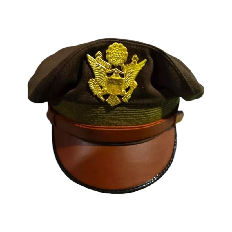 US Army Aircorps Military Officers Pilots OD Visor Crusher Hat Cap ALL Size Avai gallery