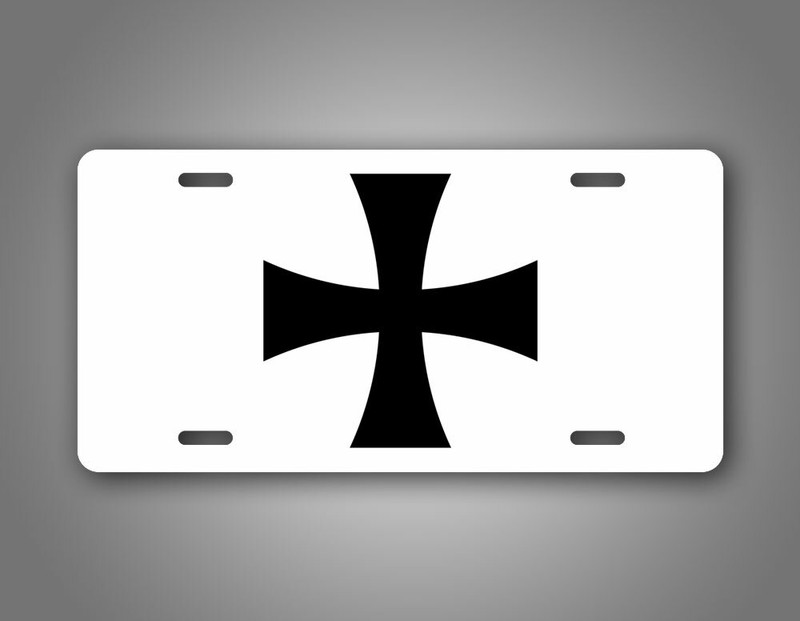 WWI German Vehicle Identification Cross License Plate WW1 Military Auto Tag gallery