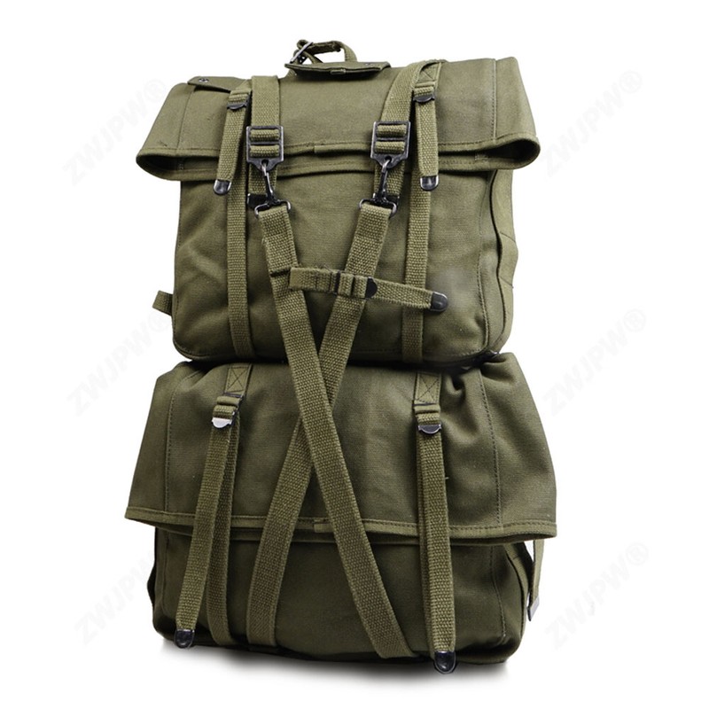 USMC M1944 Combination Backpack Set W/ Strap Canvas Green Replica Outdoor Bags gallery
