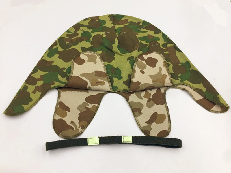 WW2 Us Marine Corps Camo Hbt Reversible Helmet Cover With Eye Strap Reenactments