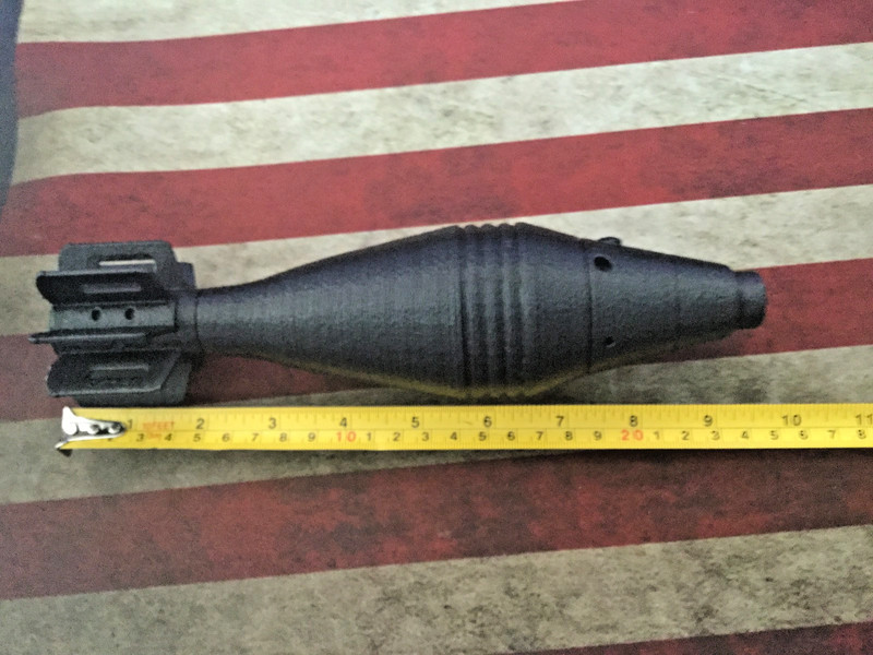 WW2 U.S. 60mm Mortar round Prop / replica m60 3D printed desk art