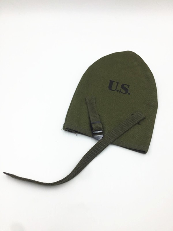 WWII WW2 US Army Usmc Marine M1910 T-Handle Shovel Canvas Cover Pouch Green gallery