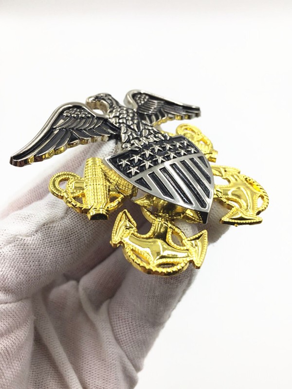 American Army Hat Badge For U.S. Military Officer Navy Cap gallery