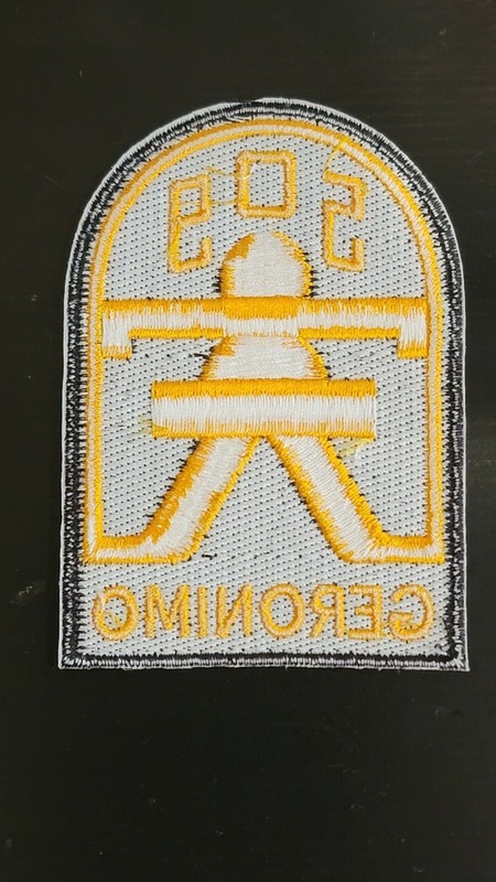 Reproduction WW2 US Army Airborne 509 Geronimo Parachute Infantry PIR Patch gallery