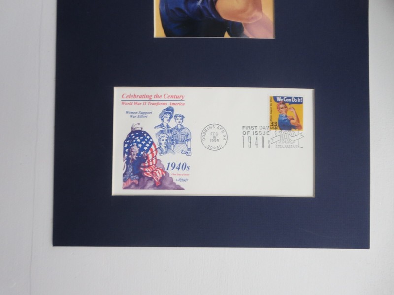 Rosie the Riveter helps win WWII and the First Day Cover of her own stamp gallery