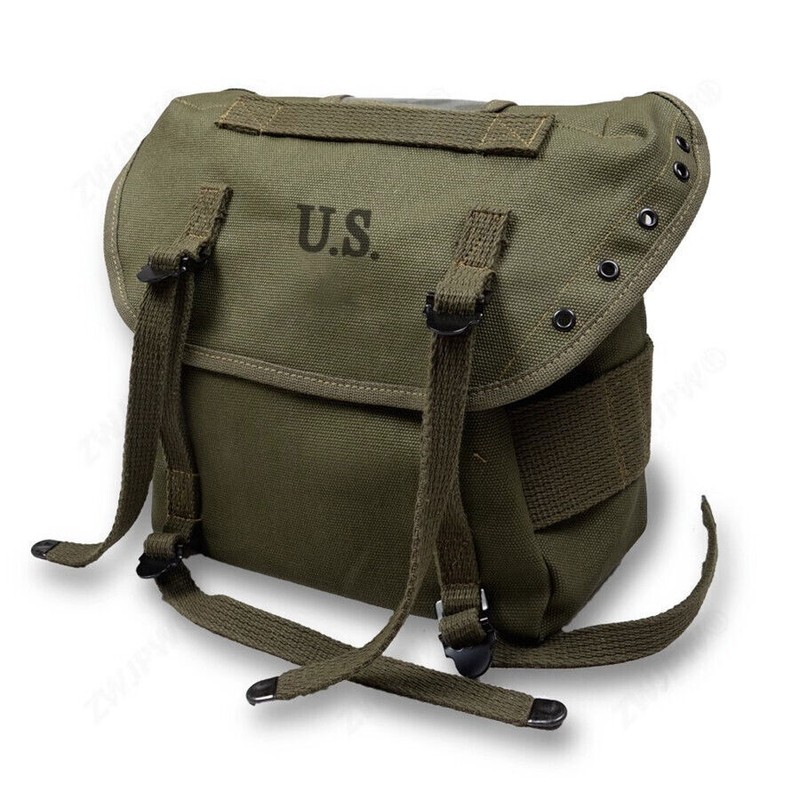 WW II Replica U.S. Vietnam War M1961 Butt-pack Canvas Bag Combat Pack Satchel--- gallery