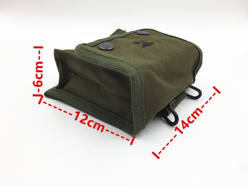 WWII WW2 US Army USMC Military Jungle First Aid Pouch Kit With Hook gallery
