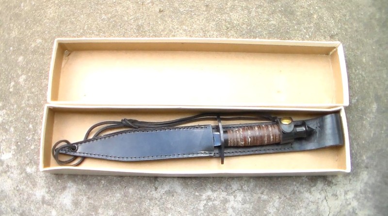 Reproduction WW2 V-42 "Devil's Brigade" USA & Canada Combat Fighting Knife & Box gallery