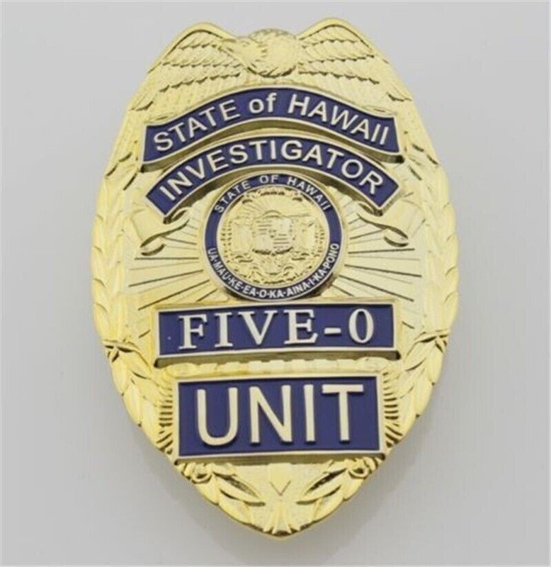 Hawaii Five-0 Badge Hawaii 5 o Badge & Chain Belt leather badge holder gallery