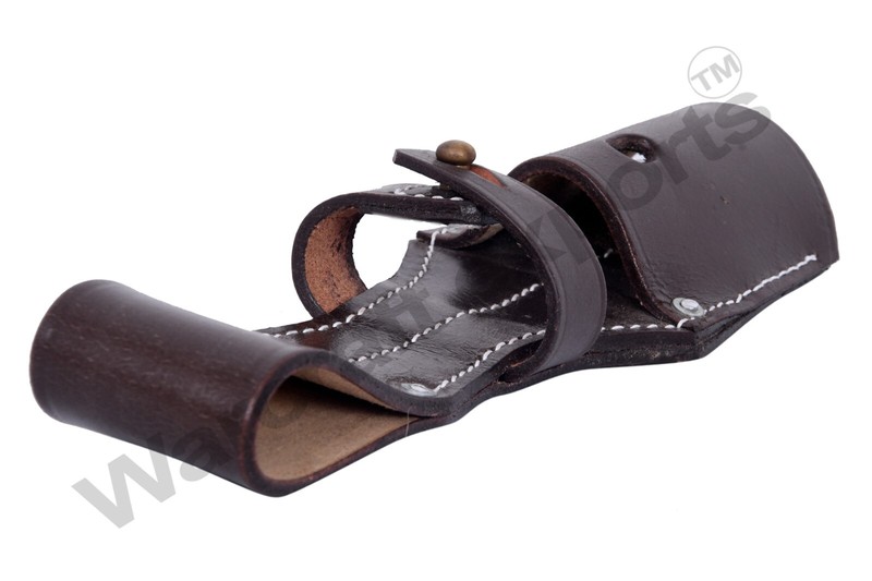 WW2 German K98 / Kar 98/BROWN Leather Bayonet Frog w/Securing Strap gallery