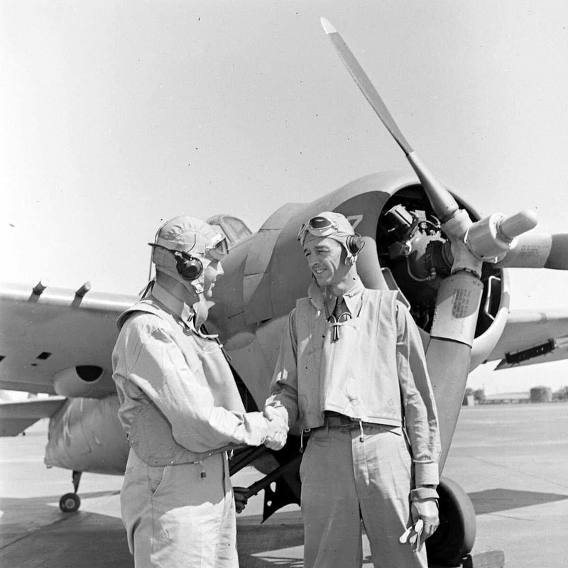 WW2 WWII Photo World War Two / US Navy Ace Butch O’Hare 1942 F4F Wildcat