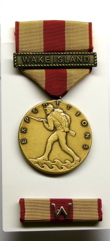 U.S. Marine Expeditionary Service WAKE ISLAND BAR Medal Set