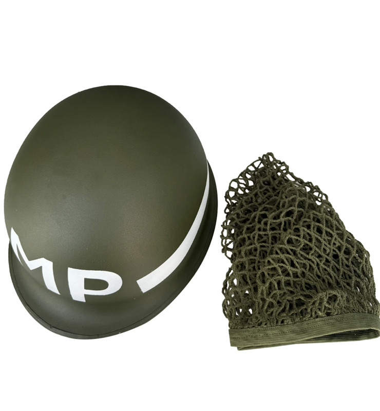 WWII WW2 MP Helmet and Mesh Cover American Soldier Head Protection Helmet Cover gallery