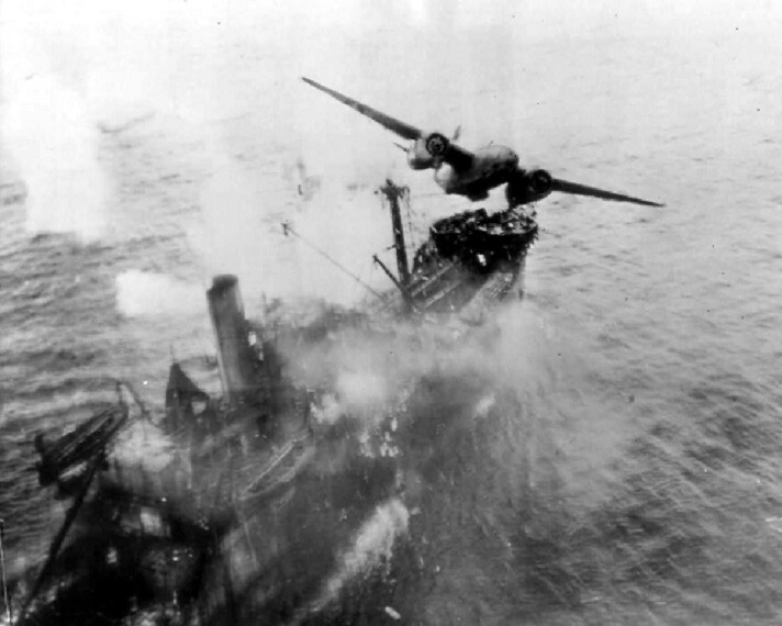 A-20 Havoc “Tobias the Terrible”, Japanese Ship Taiei Maru WWII 8×10 Photo 273a