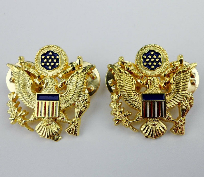SET US ARMY SIX STAR RANK INSIGNIA BADGE PIN EAGLE BADGE gallery
