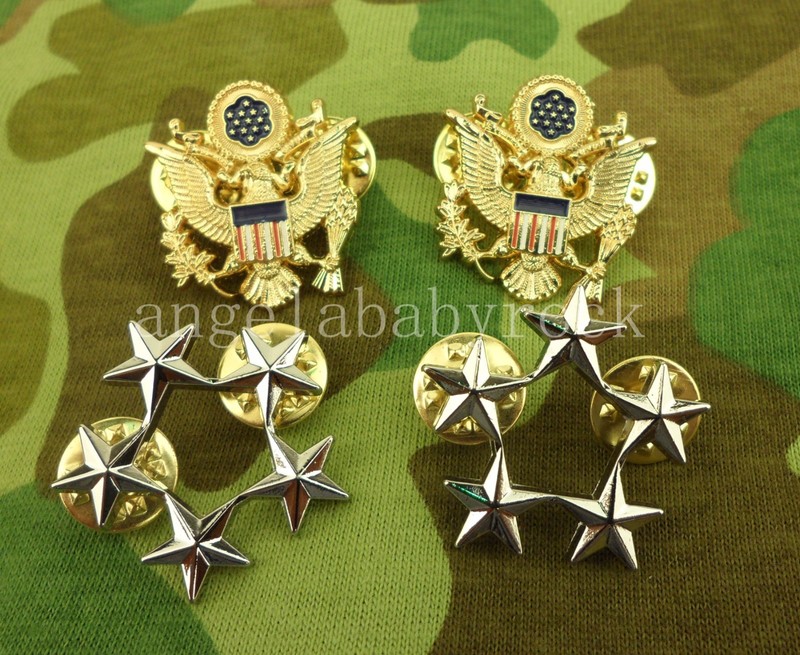 WW2 US ARMY FIVE-STAR RANK BADGE GENERAL OF THE ARMY INSIGNIA PINS-0416