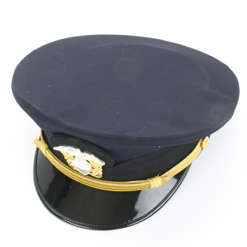 U.S. WWII Naval Officer Blue Peaked Visor Cap- Size US 7 (56cm) gallery