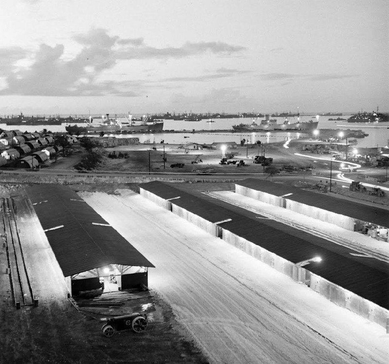 WW2 Photo WWII US Military Installation Guam 1945 World War Two /5262