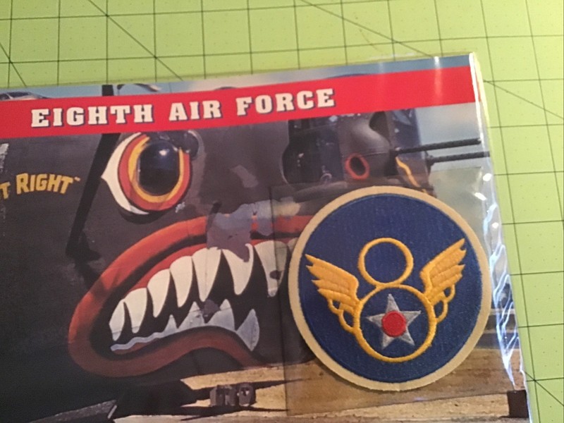 Willabee & Ward Emblems Of Air War WWII Patch 8th Eighth Air Force + Info Card gallery