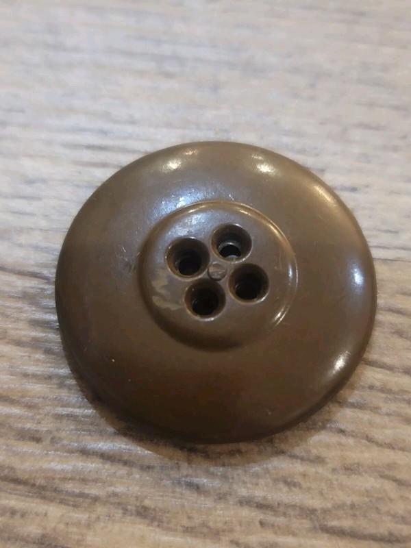 WWII US "JEEP" MACKINAW WINTER JACKET COAT Large 1 1/8 Inch Button ORIGINAL gallery