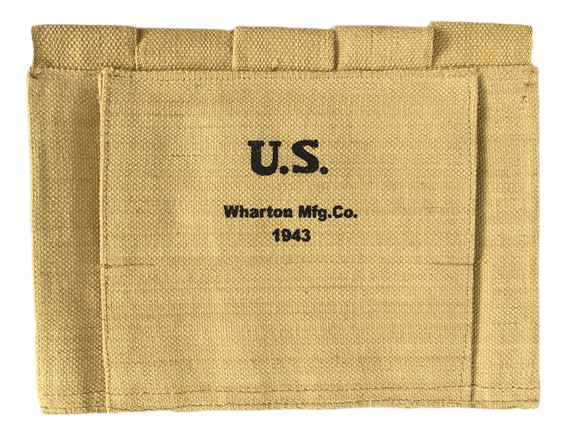 U.S USGI WWII 5 Pocket Canvas Pouch with M1903 Thompson SMG Kerr Pattern Sling gallery