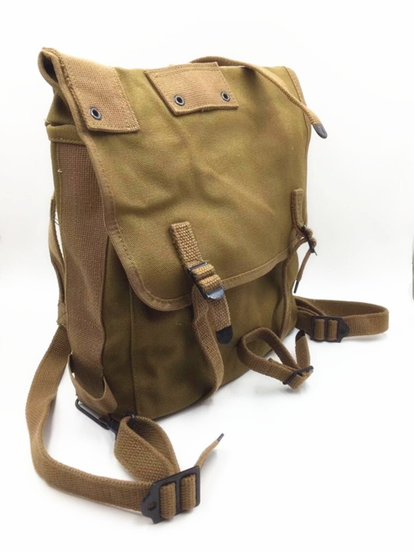 WW2 US ARMY USMC M1941 PACK COMBINATION US ARMY BELT UA X-STRAPS WITH T-SPADE gallery