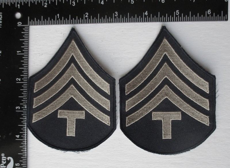 Movie Prop Pair US ARMY Technican 4th Grade WW2 STRIPES PATCHES