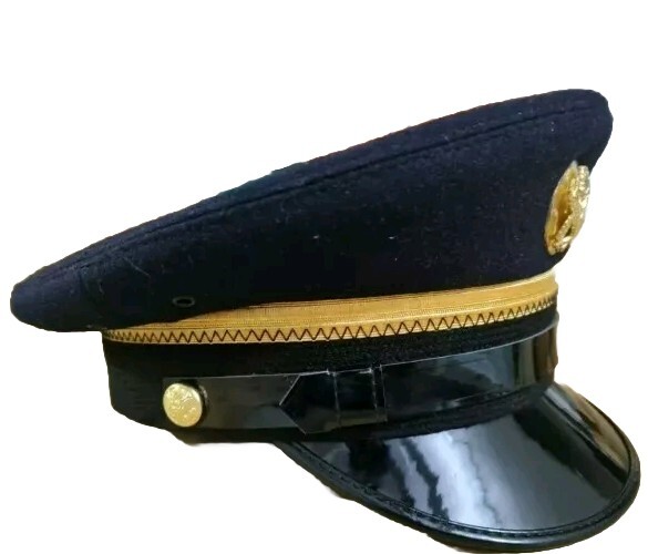 WWII U.S. Army Fur Felt Enlisted Dress Blue Service Cap Hats Reproduction US... gallery