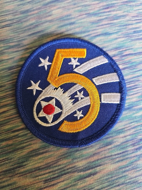 WW2 US Army Air Forces Patch 5th AAF AF Jacket Embroidered Patch