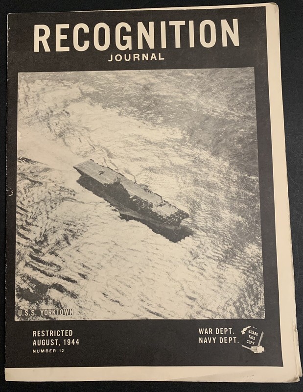 AIRCRAFT RECOGNITION BOOKLET 12 pages. Reprint